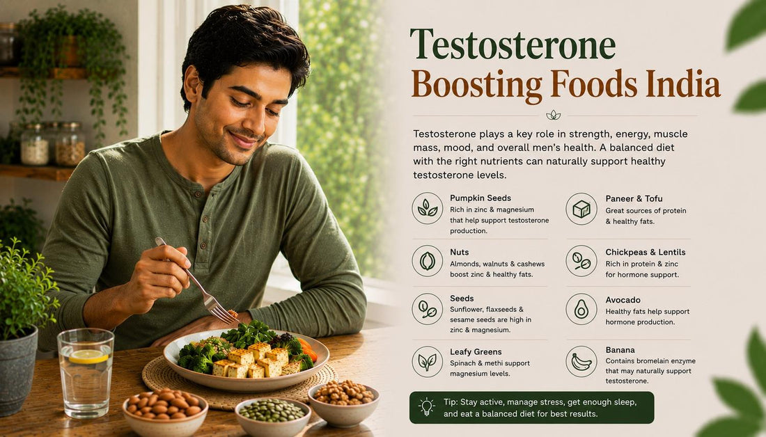 Testosterone Boosting Foods India - What the Evidence Says and What It Does Not