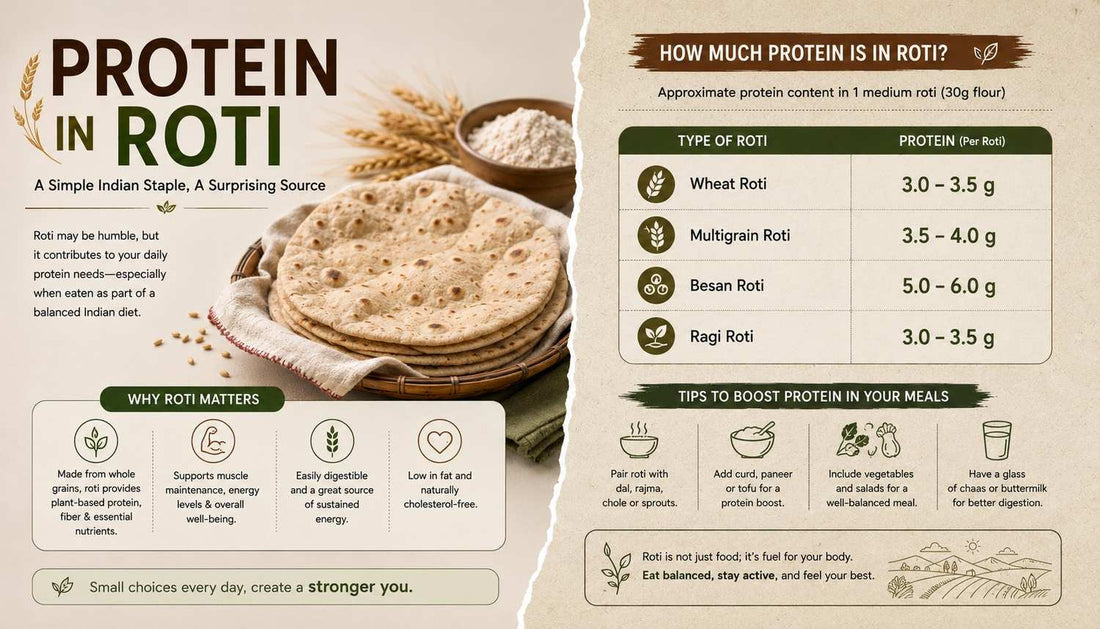 Protein in Roti India - How Much You Actually Get and How to Increase It