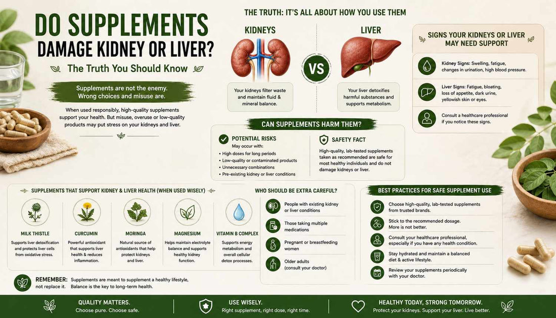Do Supplements Damage the Kidney or Liver? The Honest, Evidence-Based Answer