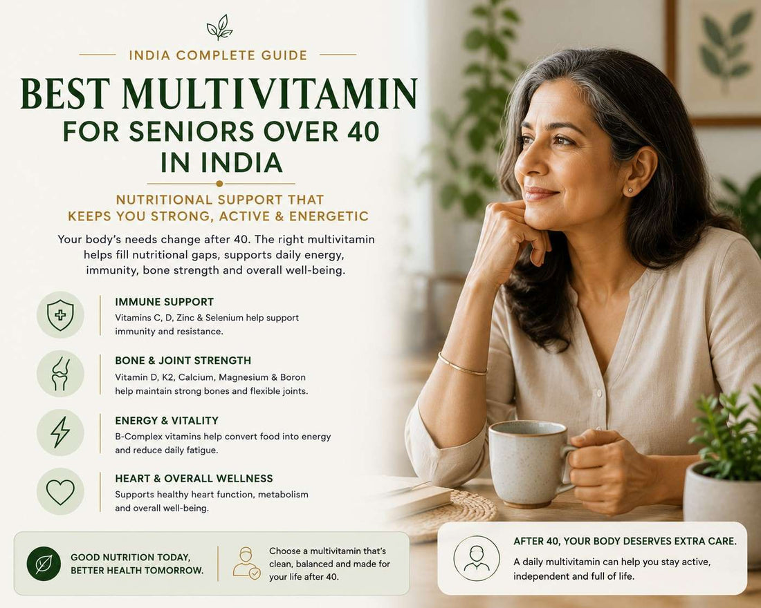 Best Multivitamin for Seniors Over 40 in India - What the Research Actually Supports