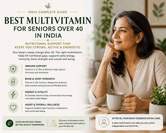 Best Multivitamin for Seniors Over 40 in India - What the Research Actually Supports