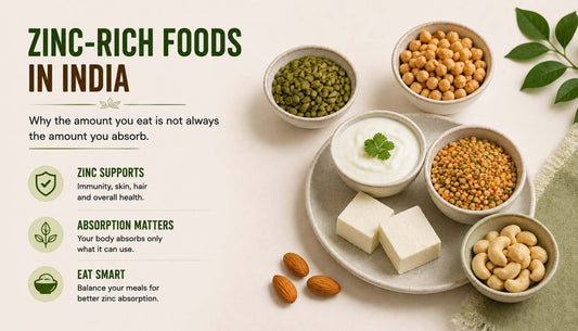 Zinc-Rich Foods in India: Why the Amount You Eat Is Not Always the Amount You Absorb
