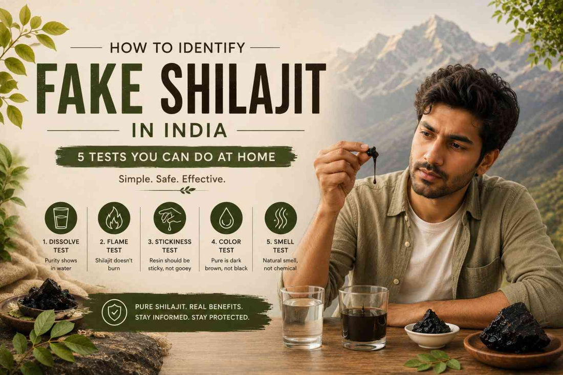 How to Identify Fake Shilajit in India — 5 Tests You Can Do at Home WellBeingMora Buy | Pure Beetroot, Turmeric Capsules & Herbal Supplements Online