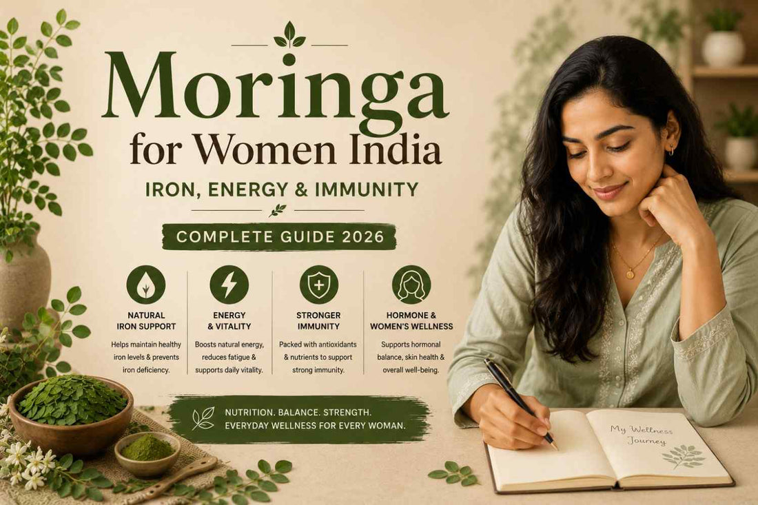 Moringa for Women India — Iron, Energy and Immunity Complete Guide 2026 WellBeingMora Buy | Pure Beetroot, Turmeric Capsules & Herbal Supplements Online