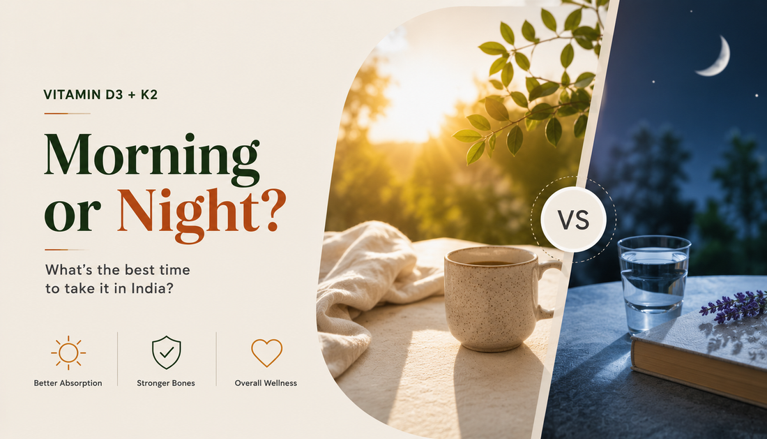 Vitamin D3+K2 Timing India - Morning or Night, and the One Thing That Matters More