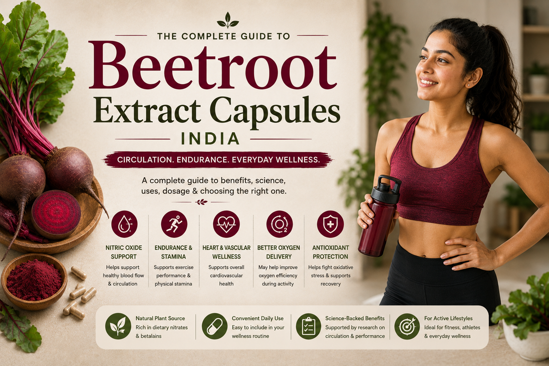 Complete Beetroot Extract Capsules Guide India 2026 — Gym Performance, Blood Pressure and Stamina WellBeingMora Buy | Pure Beetroot, Turmeric Capsules & Herbal Supplements Online
