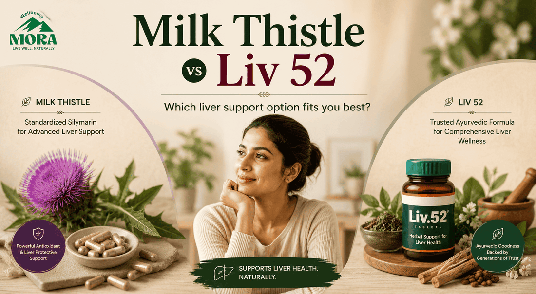 Milk Thistle vs Liv 52 India — Which is Better for Liver Health? Complete 2026 Comparison WellBeingMora Buy | Pure Beetroot, Turmeric Capsules & Herbal Supplements Online