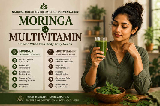 Moringa vs Multivitamin India — Stop Guessing and Choose What Your Body Actually Needs
