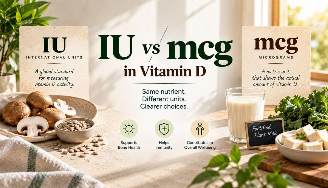 IU vs mcg on Vitamin D