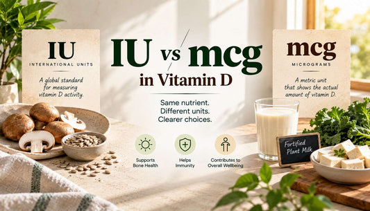 IU vs mcg on Vitamin D