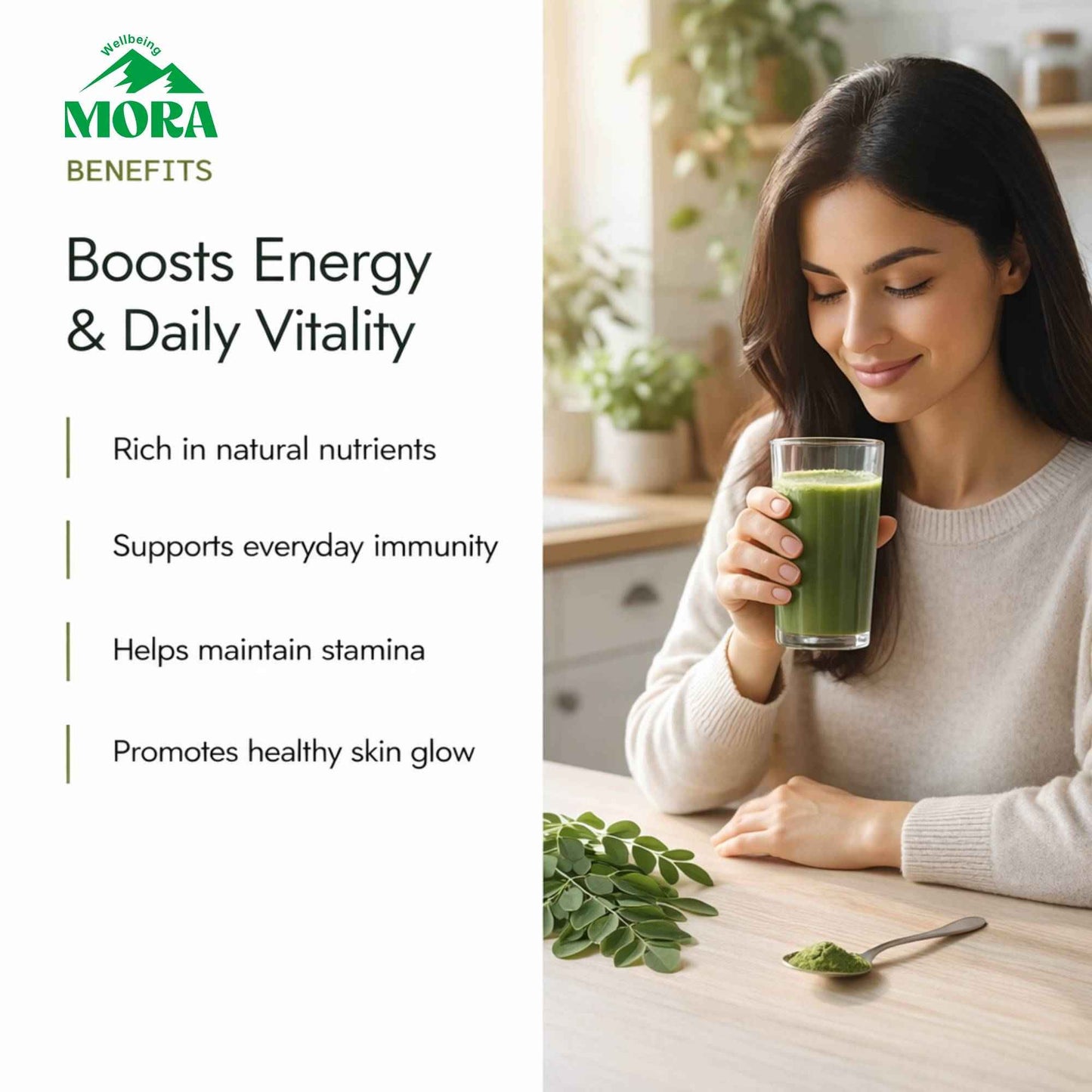 Moringa Leaf Powder – Pure Raw Herbal Superfood - All Natural