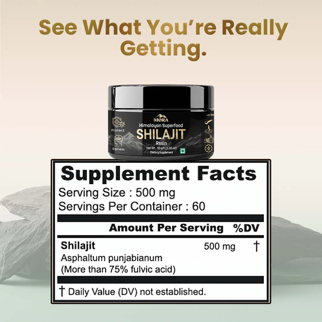 Himalayan Pure Shilajit Resin 30g - Well being mora Buy | Pure Himalayan Shilajit & Herbal Supplements Online