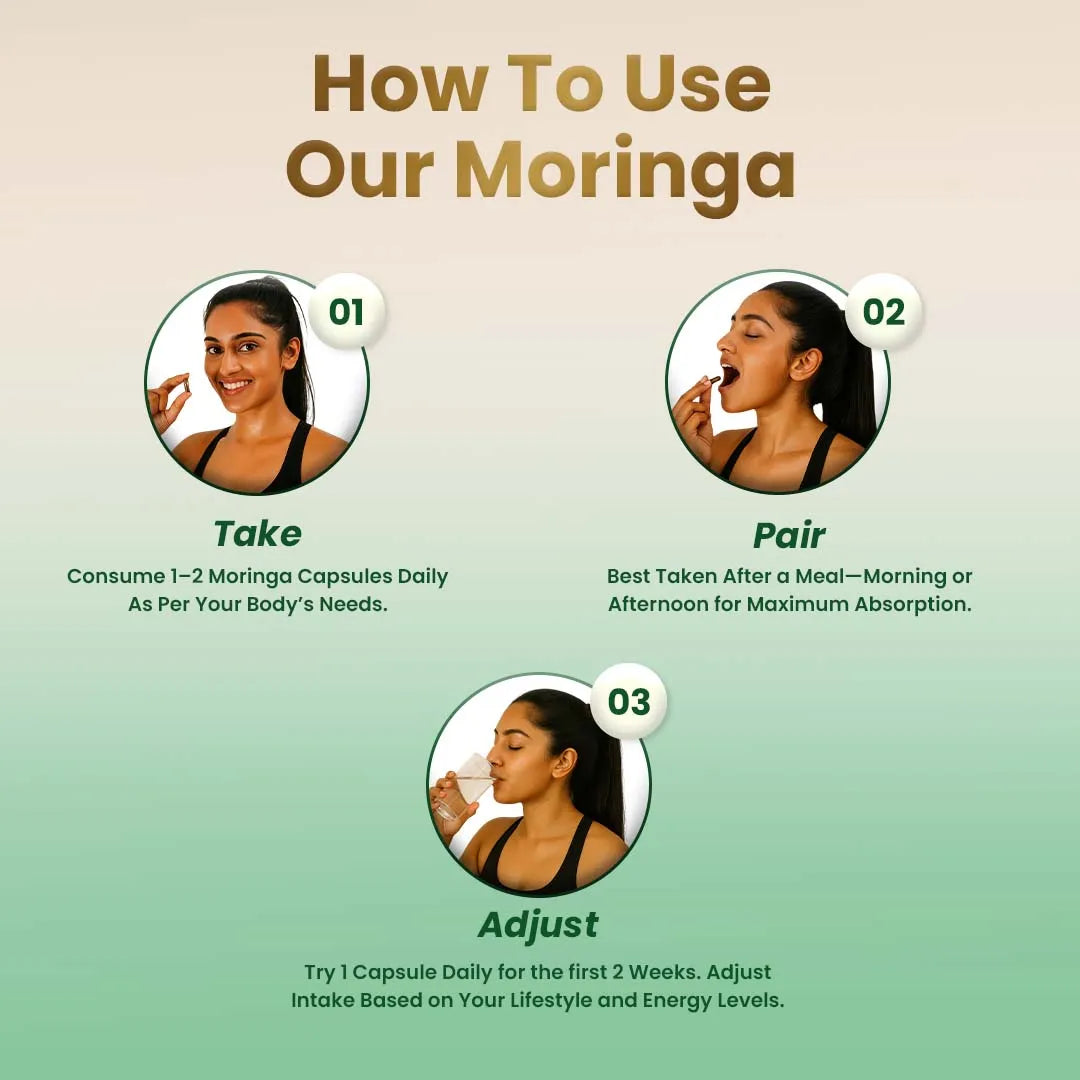 Moringa Leaf Extract Capsules - Well being mora Buy | Pure Himalayan Shilajit & Herbal Supplements Online