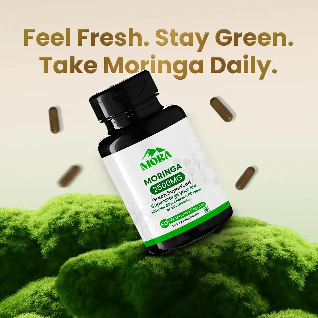 Moringa Leaf Extract Capsules - Well being mora Buy | Pure Himalayan Shilajit & Herbal Supplements Online