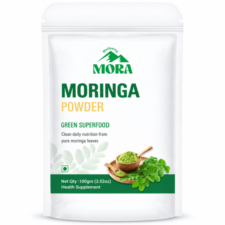 Moringa Leaf Powder – Shade-Dried, Cold-Milled Superfood (25% Plant Protein)