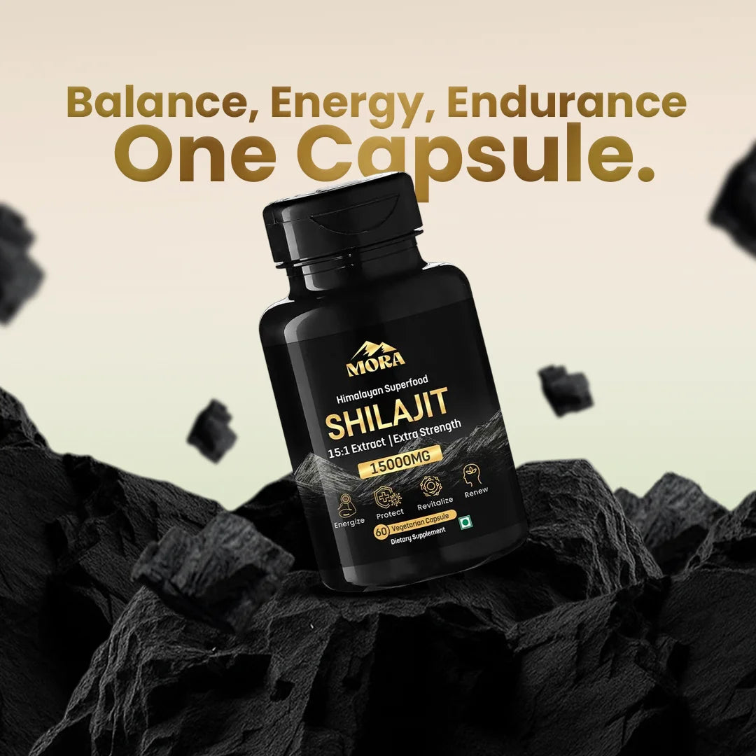 Shilajit Extract Capsules - Well being mora Buy | Pure Himalayan Shilajit & Herbal Supplements Online