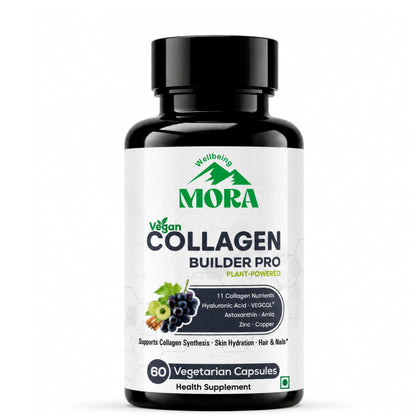 Vegan Collagen for Skin, Hair & Nails with Hyaluronic Acid & Astaxanthin | 60 Vegan Capsules