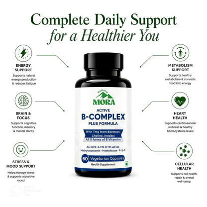 Active B-Complex plus for Energy & Stress Support - All 8 Methylated B Vitamins