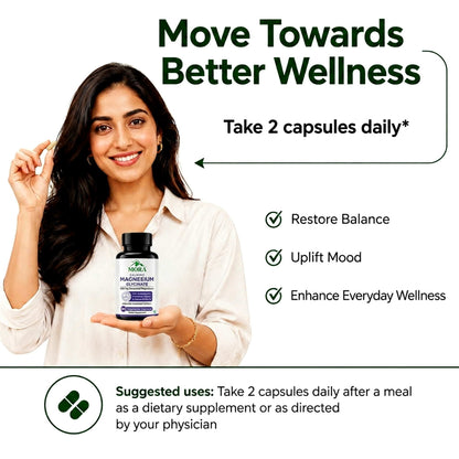 Magnesium Glycinate Capsules | Deep Sleep & Calm with  Ashwagandha, L-Theanine & Apigenin | 60 Veg Capsules