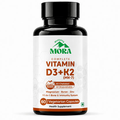 Vitamin D3 K2 Magnesium Complex | 11-in-1 Bone & Immune Support | 60 Veg Capsules