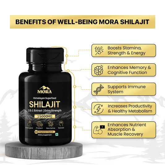 Shilajit Extract Capsules |  Gold Grade Quality | 70%+ Fulvic Acid, 85+ Trace Minerals | Natural Ayurvedic Herb for All Day Energy, Immunity | Supports Healthy Testosterone Levels | 60 Veg Capsules | Lab Tested